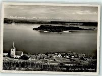 2514 Ligerz Gléresse - St Petersinsel Fliegeraufnahme