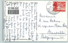 7250 Klosters - Klsoters Gesamtansicht mit Silvrettagruppe Winteraufnahme