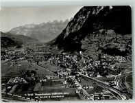 7320 Sargans Foto AK Fliegeraufnahme Seeztal Churfirsten Foto Gross