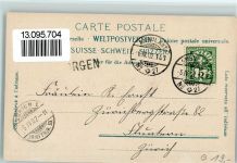 8810 Horgen 1902 - Panoramaansicht Zürichsee Alpen