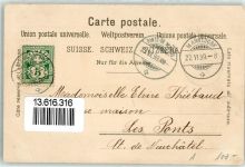 8706 Meilen 1899 Lithographie Verlag Künzli Nr 1710