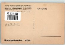 Gemeindeweises Alkohol-Verbot als Anfang der Trockenlegung Branntweinverbot NEIN