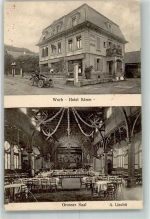 3076 Worb 1912 Gebrauchsspuren Auto Hotel Bären Grosser Saal