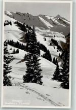 6375 Beckenried 1940 Winter Klewenalp Skiabfahrt