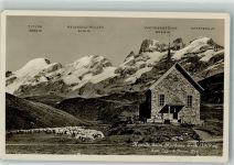 Frutt Kurhaus 1929 Foto AK Kirche Kapelle Kurhaus Frutt