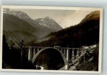 7057 Langwies 1928 Gebrauchsspuren Viadukt Chur-Arosa-Bahn