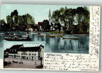 8330 Pfäffikon ZH 1907 Foto AK Gasthaus zum Hecht Kirche See