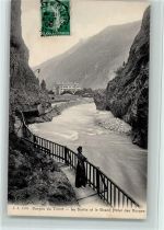 1929 Trient - Gorges de Trient La Sortie et le Grand Hôtel des Gorges