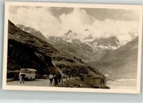 Silvretta Foto AK Omnibus Ort handschriftlich