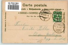 8610 Uster 1902 BOAKC Lithographie Bahnhofsplatz