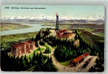8143 Uetliberg Foto AK Gasthaus Aussichtsturm Uetliberg