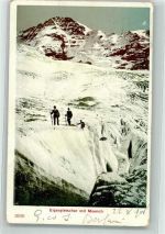 3823 Eigergletscher 1906 - Mönch Bergsteiger