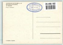 Leutschachhütte Foto AK Winter Leutschachhütte SAC Sektion Zimmerberg Saaspass Hüttenstempel Foto Lussmann