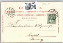 9607 Mosnang 1899 Künstlerkarte Wetterhorn