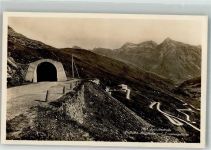 7435 Splügen 1929 Foto AK Splügenstrasse Berghaus Paßhöhe Lawinengallerie