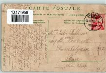 2072 Voëns St-Blaise 1910 Gebrauchsspuren Alpfahrt Kühe Ort lt.Stempel Prägedruck