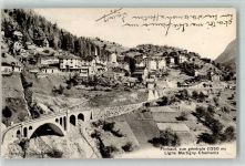 1925 Finhaut 1908 - Bahnlinie Martigny-Chamonix Bahnpost Strecke6 Zug 1134