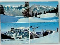 8757 Filzbach Foto AK Sessellift Kerenzerberg Winter Skifahrer Foto Gross