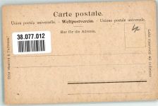 1904 - Frau im roten Trachtenkleid Edition Burgy Serie Costumes Suisses No. 33