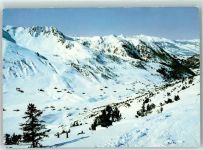 9497 Malbun - Blick vom Sareiserjoch mit Naafkopf Schwarzhorn Plasteikopf und Alvierkette Winter