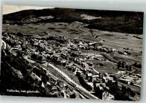 Vallorbe Bahnhof Fliegeraufnahme Bahnhof Schweiz 1942 Gebrauchsspuren