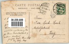 8000 Zürich 1906 Gebrauchsspuren Enge