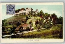 5600 Lenzburg Foto AK Schloss Briefmarke bildseitig