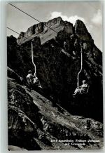 Trübsee 1954 Foto AK Seilbahn Sesselbhahn Trübsee Jochpass