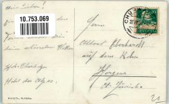 7075 Churwalden 1930 Foto AK Schwimmbad