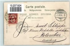 1898 Gebrauchsspuren Alp Fahrt Appenzeller Land Lithographie Verlag Künzli 1473 AK