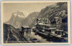 Scheidegg - Bahnhof und Wetterhorn