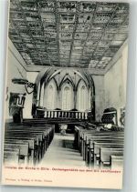7432 Zillis-Reischen Foto AK Kirche innen