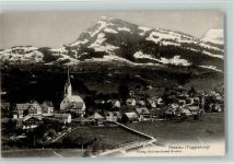 9650 Nesslau 1926 - Teilansich tmit Kirche AK
