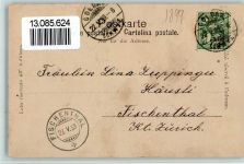 6472 Erstfeld 1899 Künstlerkarte Prot. Kirche für Erstfeld - Verlag Lautz