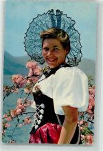 3000 Bern Berne Foto AK Portrait Frau in Festkleid