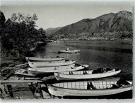 6573 Magadino Foto AK Barche verso Magadino