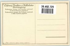 9470 Werdenberg - Schw. Trachten-und Volksliedervereinigung Frau in Tracht sign. C. Liner