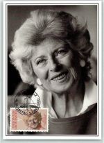 Fürstin Gina Gedenkausgabe Trauermarken 5. Juni 1990 Adel Liechtenstein