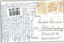 Fluhalp 1966 Foto AK Hüttenstempel Matterhorn