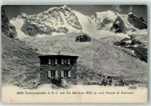 Chamanna da Tschierva Tschiervahütte 1914 - Piz Bernina Hüttenstempel
