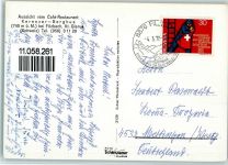 8757 Filzbach - Aussicht vom Cafe Kerenzer-Berghus Blick auf Weesen und Walensee