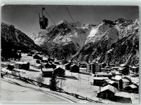 3925 Grächen - Sesselbahn Grächen-Hannigalp Weisshorn Bishorn Barrhorn WInter