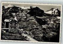 Klausenpass Foto AK Hotel Klausenpasshöhe Omnibus Auto