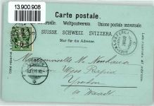 Rigi Känzeli 1899 Lithographie / Mondschein