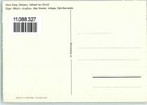 Eiger Grindelwald Künstlerkarte Hans Kasp Schwarz Adliswil bei Zürich Eiger Mönch Jungfrau über Kiental mittags Gehrihornseite