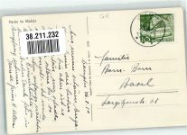 7516 Maloja 1950 Foto AK Kirche