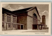 Basel Bâle Badischer Bahnhof Bahnhof Schweiz Foto AK