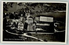 6313 Menzingen 1944 Foto AK Fliegeraufnahme Kloster Gubel