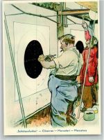 6000 Luzern Lucerne 1939 Künstlerkarte Weltmeisterschaften im Schießen, sign. H. Schaad Schützenfunker