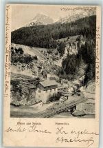 7550 Scuol Schuls 1901 Gebrauchsspuren Säge- Mühle